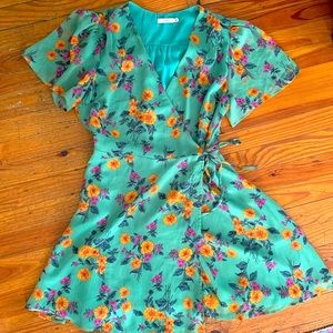 Beautiful Floral wrap dress